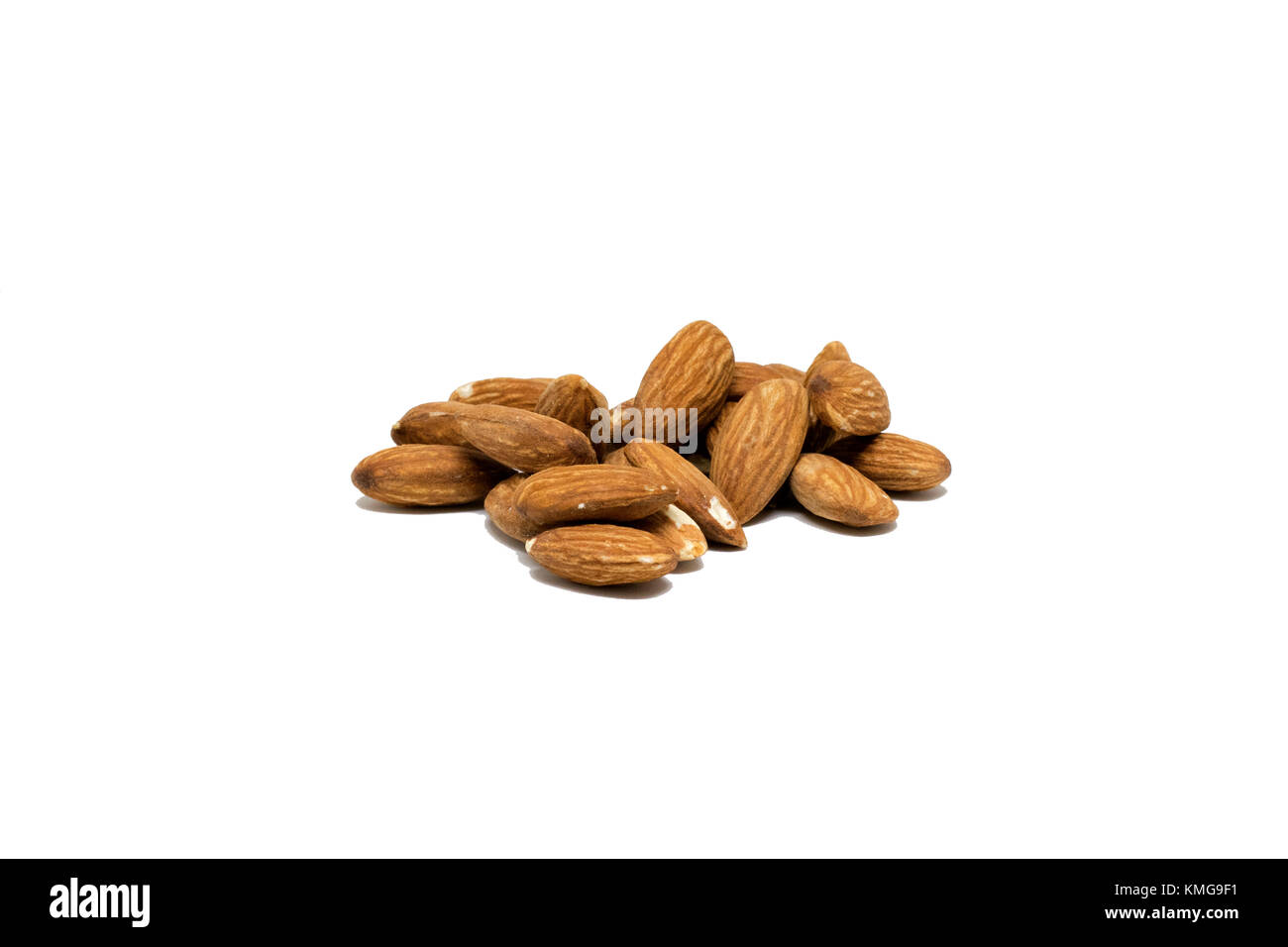 Almond isolated on white background Stock Photo - Alamy