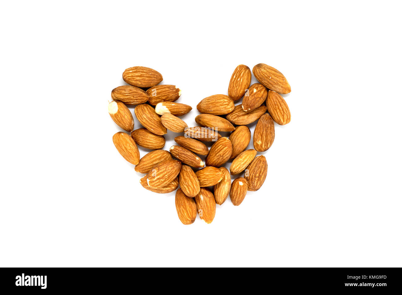Almond isolated on white background Stock Photo - Alamy