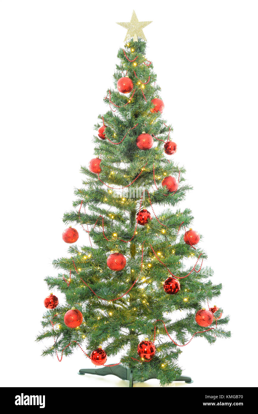 christmas tree with red balls