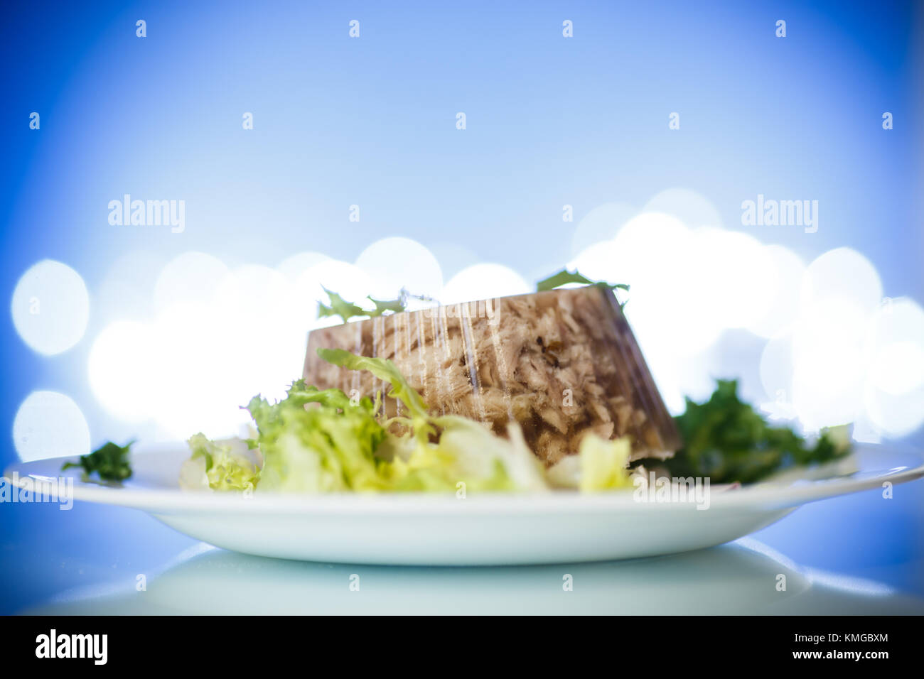 jellied jelly meat Stock Photo Alamy