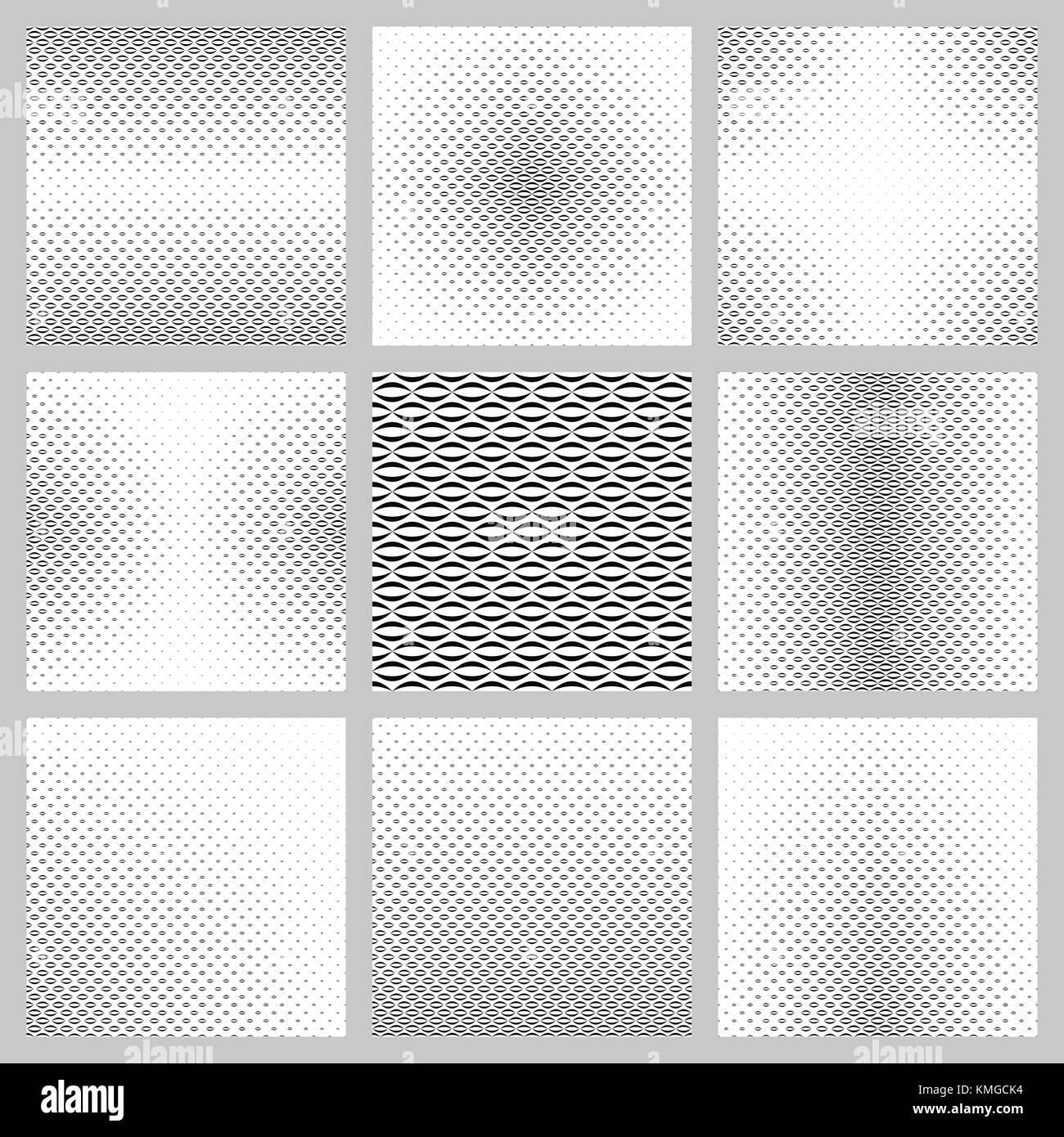Monochrome curved shape background design set Stock Vector Image & Art ...