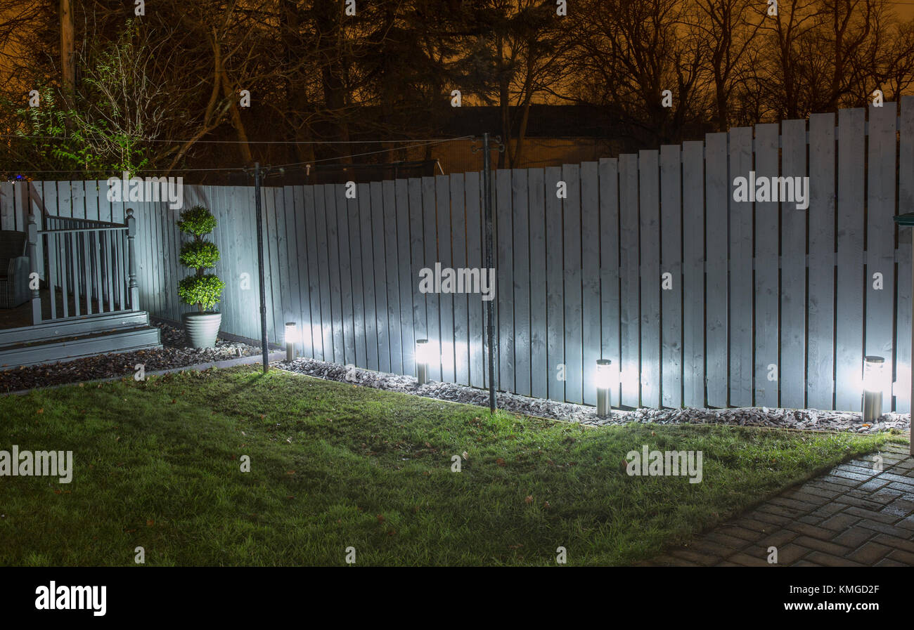 Exterior Garden Lighting Stock Photo Alamy