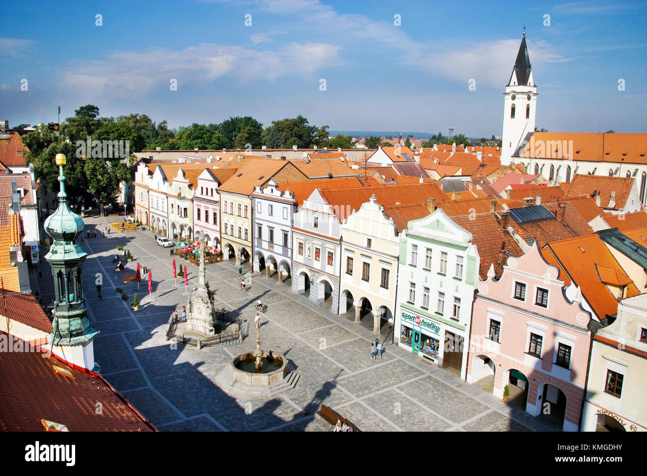 TREBON, CZECH REPUBLIC - circa SEP 2012 - renaissance town Trebon ...