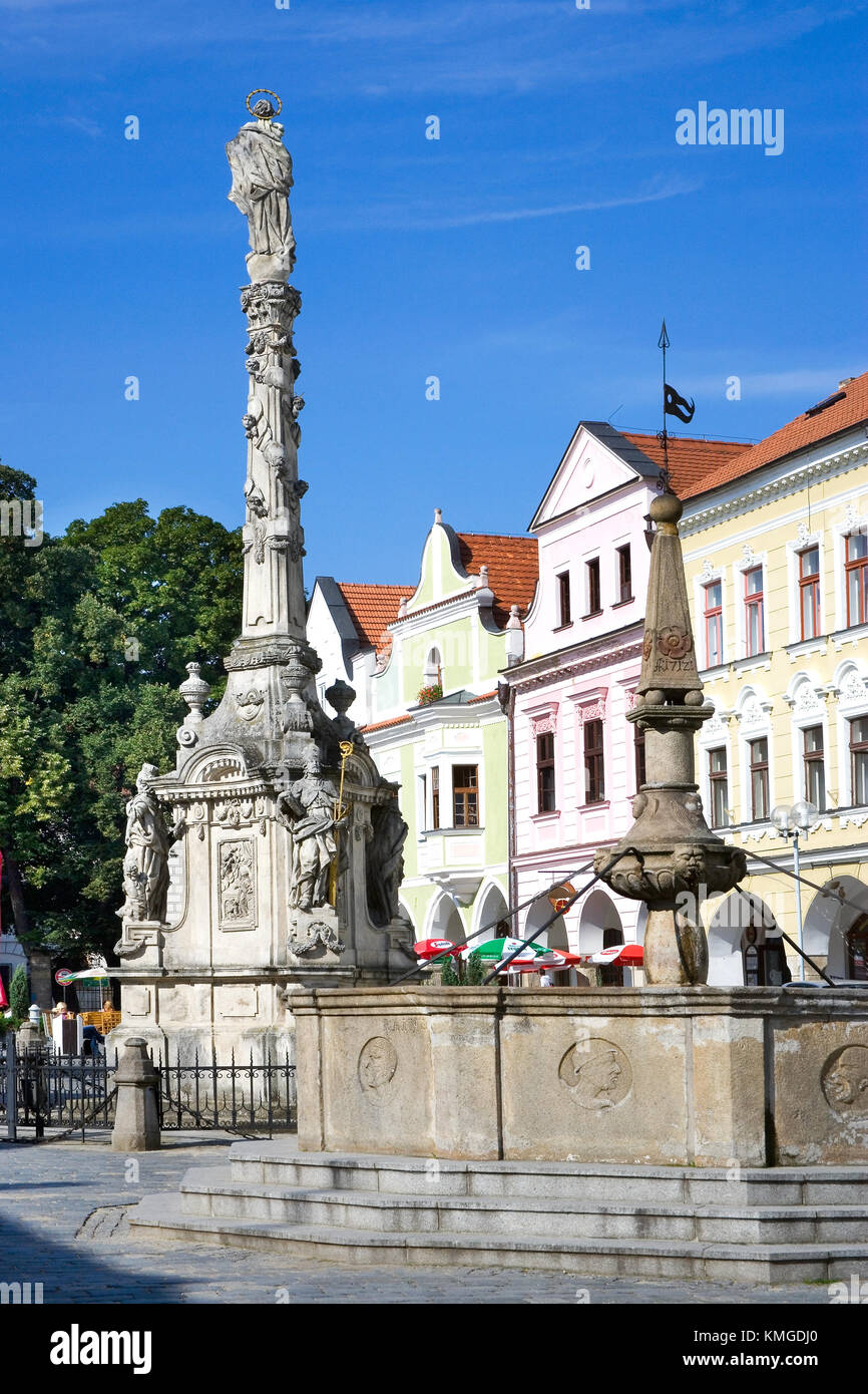 TREBON, CZECH REPUBLIC - circa SEP 2012 - renaissance town Trebon ...