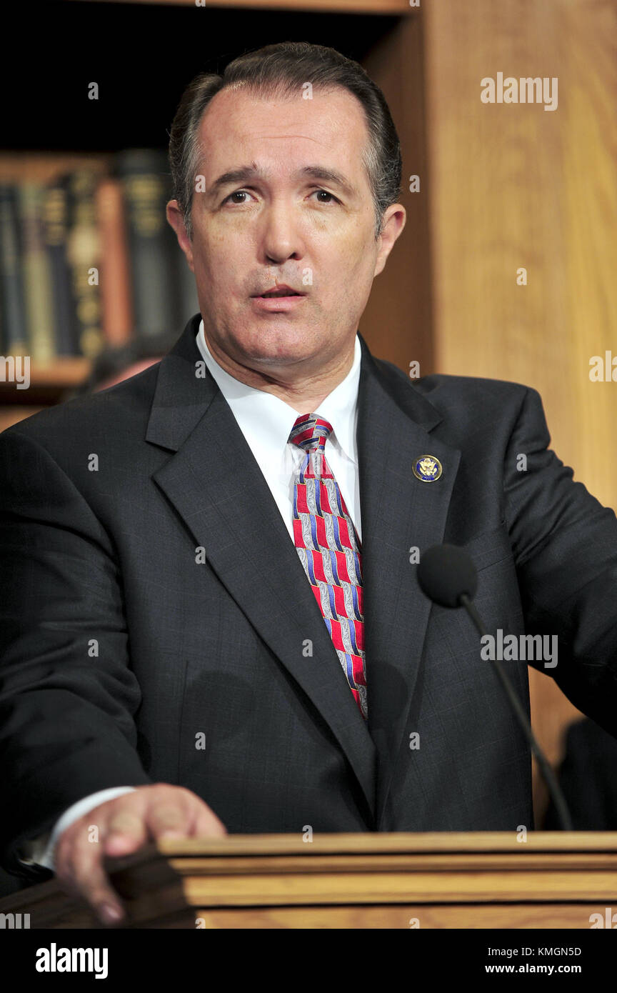 March 21, 2010 - Washington, District of Columbia, United States of America - United States Representative Trent Franks (Republican of Arizona) announces his opposition to the health care reform bill, in spite of the executive order issued by U.S. President Barack Obama that preserves the existing ban on federal funding of abortion, in the U.S. Capitol in Washington, DC on Sunday, March 21, 2010. Franks announced his resignation from the House on December 7, 2017 as the US House Ethics Committee investigated his asking two female staffers about surrogate motherhood.Credit: Ron Sachs/CNP Stock Photo
