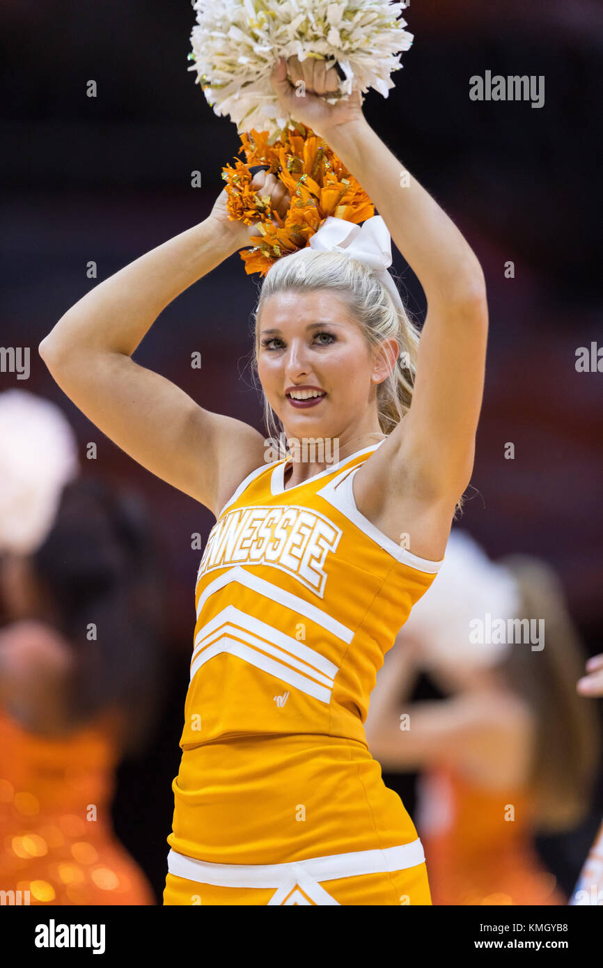 December 6, 2017 Tennessee Lady Volunteers cheerleader during the NCAA