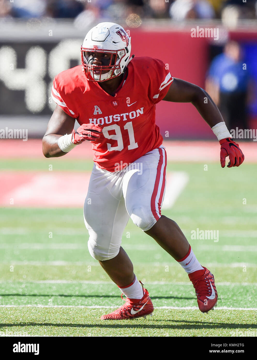Houston, TX, USA. 24th Nov, 2017. Houston Cougars defensive end Nick