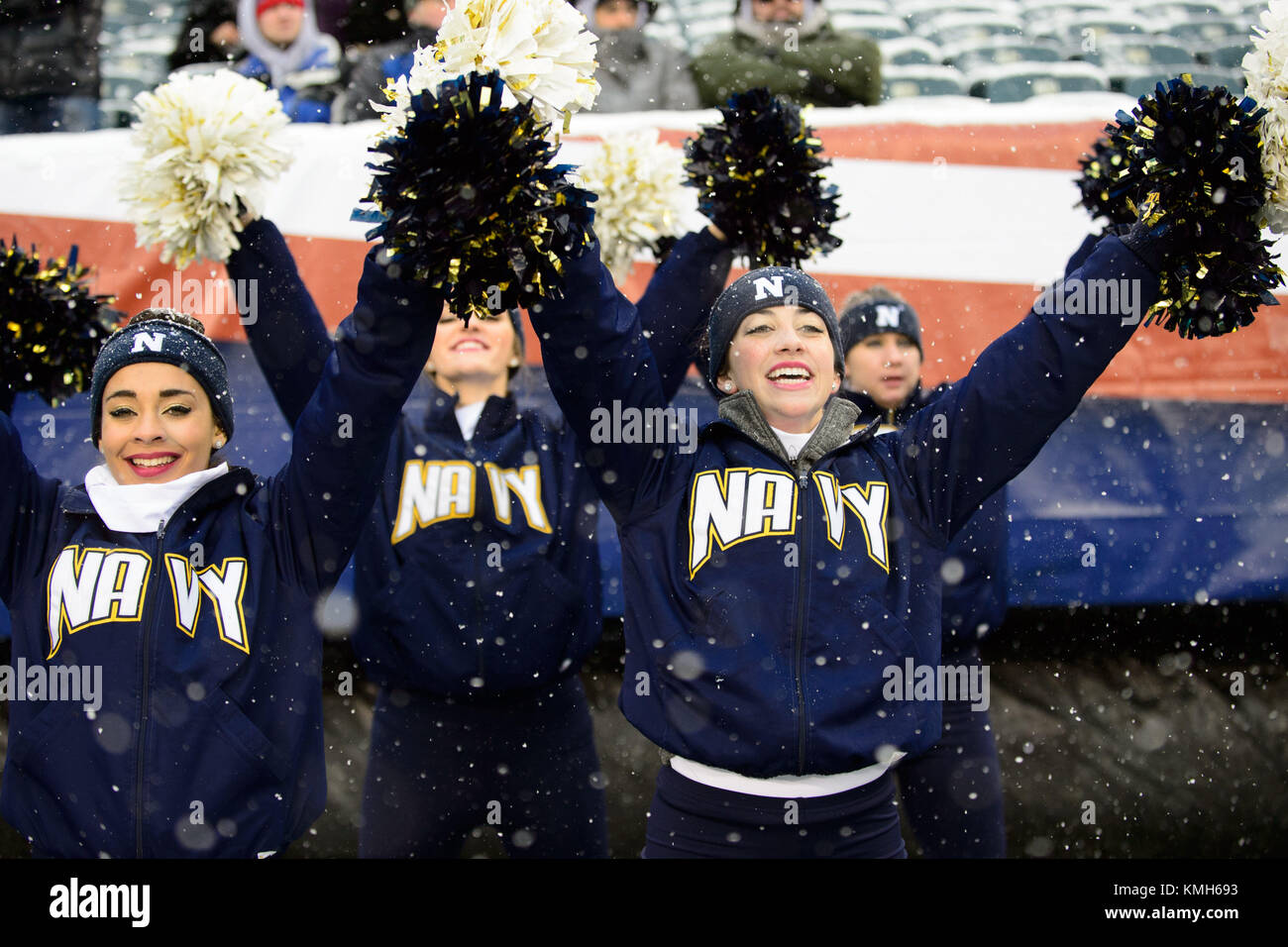 NAVY GAME DAY SHIMMER CHEER SUIT main image 1