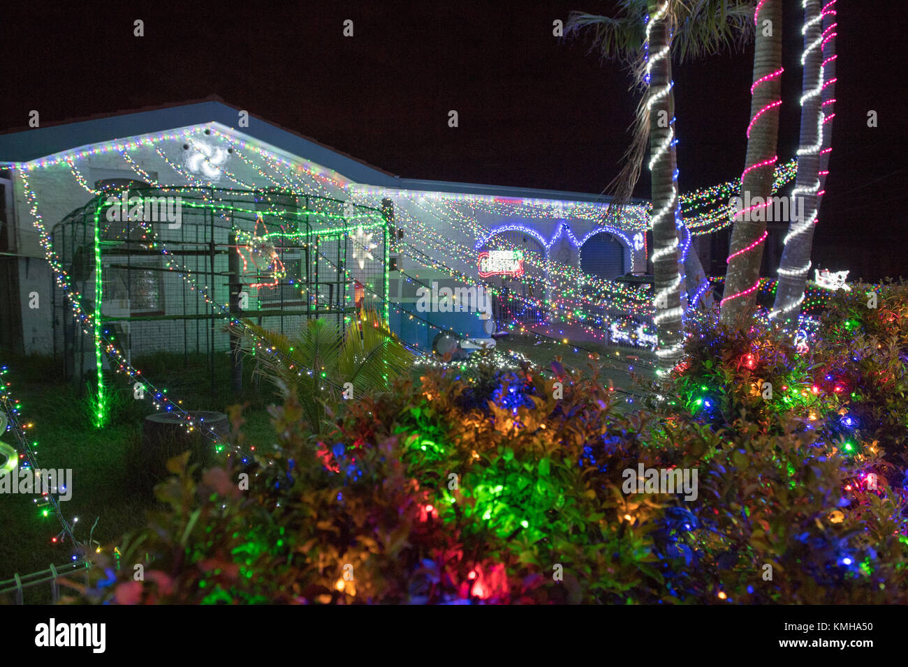 Sydney, Australia 11th December 2017 Christmas light display at 35