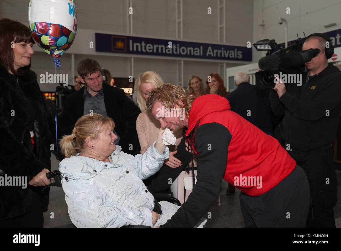 Nick Dunn, one of the so-called Chennai Six arrives at Newcastle Airport  after being released from India after serving four years in jail on weapons  charges Stock Photo - Alamy