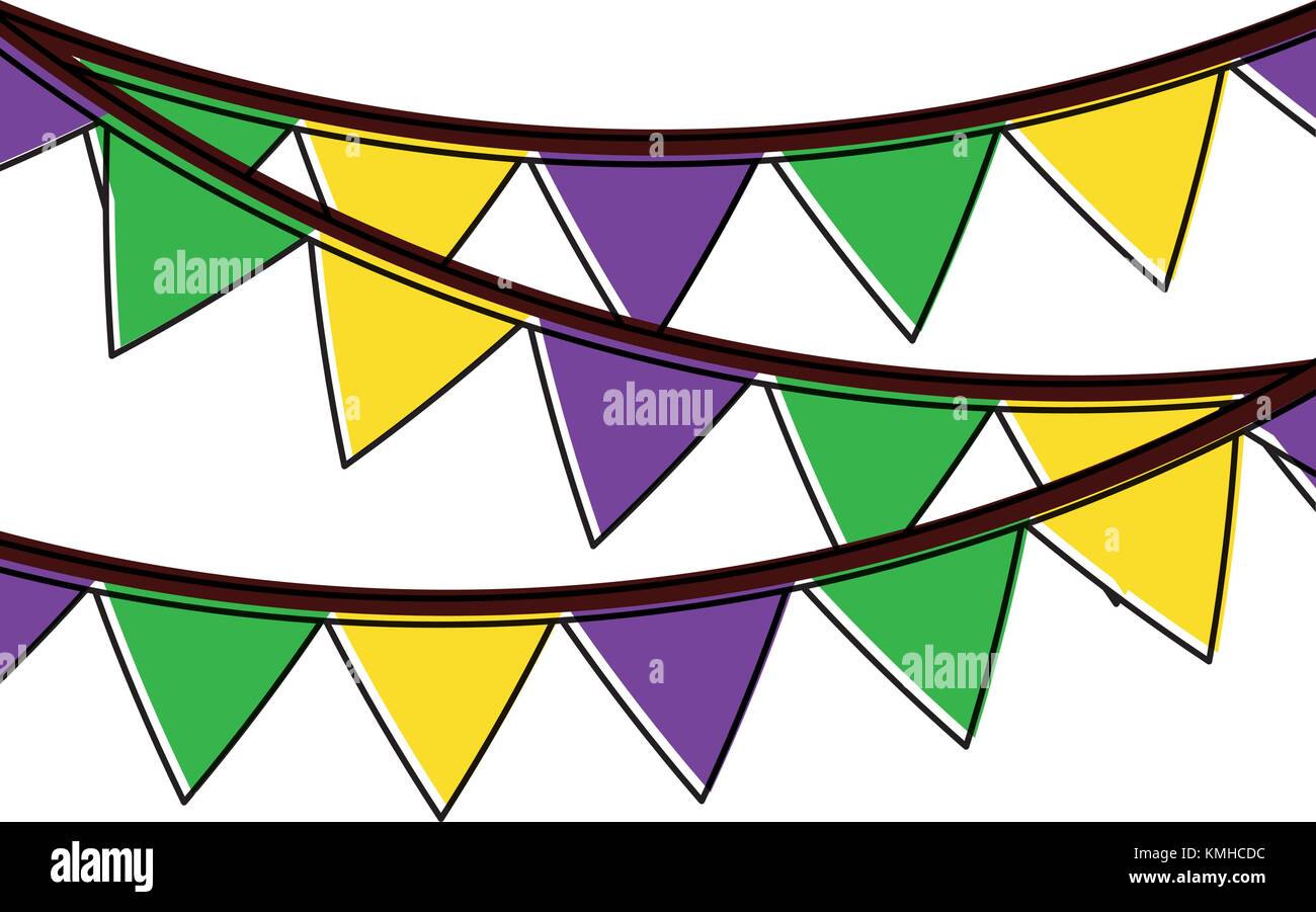 garland pennant banner decoration ornament Stock Vector Image & Art Alamy