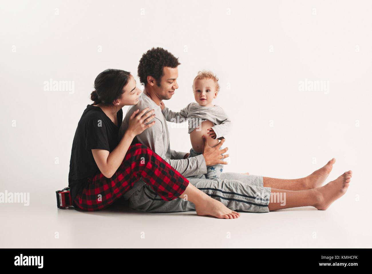 One happy family Stock Photo - Alamy