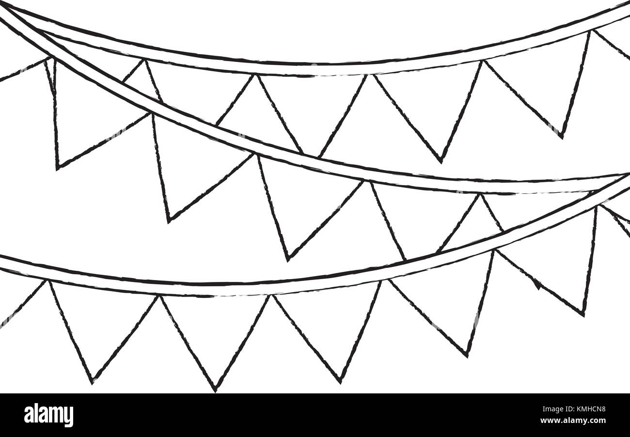 garland pennant banner decoration ornament Stock Vector Image & Art Alamy