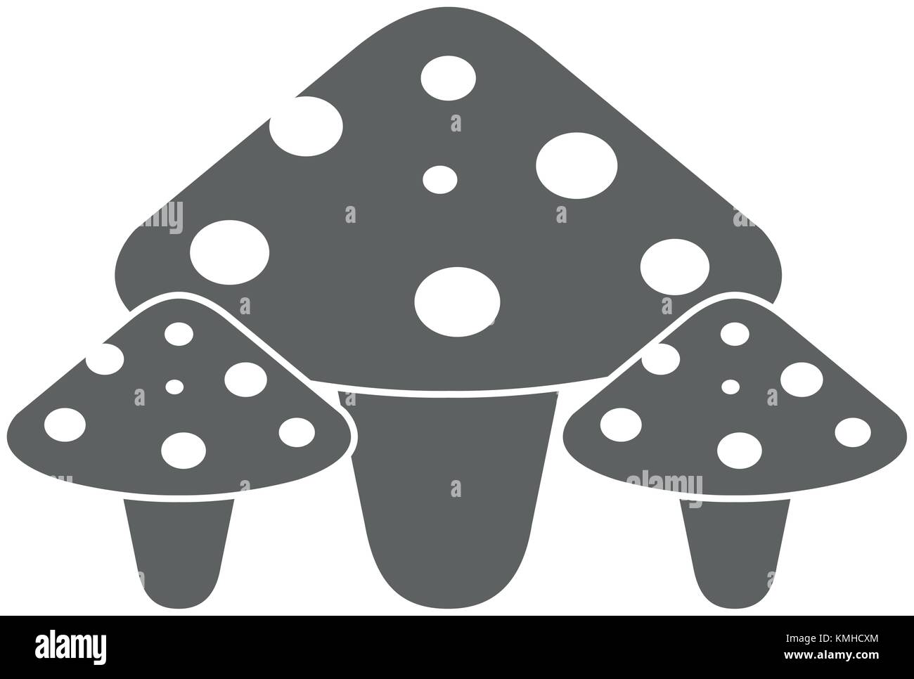 cute fungus isolated icon vector illustration design Stock Vector Image ...