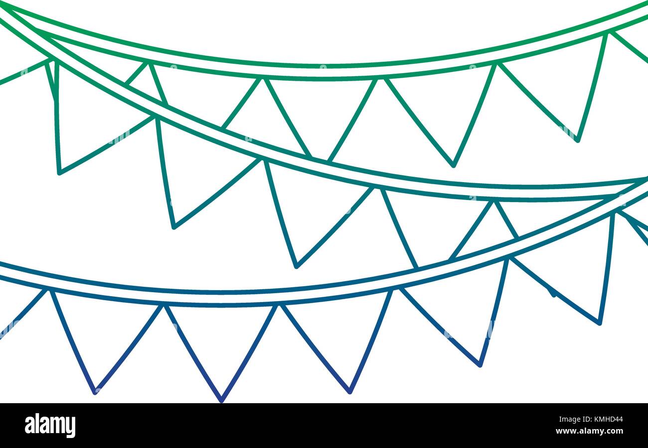 garland pennant banner decoration ornament Stock Vector Image & Art Alamy