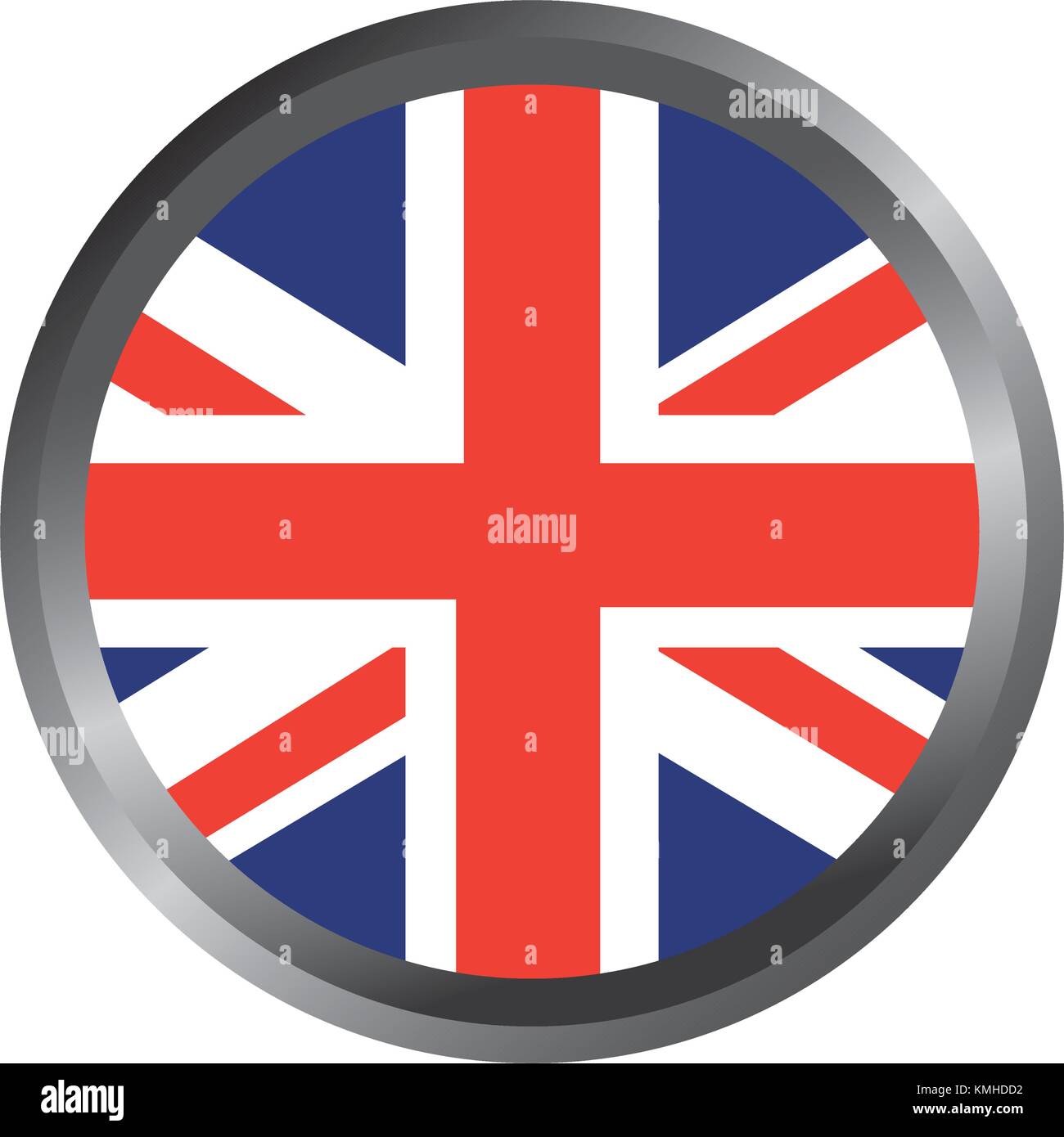 united kingdom flag badge round button Stock Vector Image & Art - Alamy
