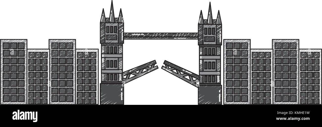 london bridge building urban city landmark Stock Vector Image & Art - Alamy