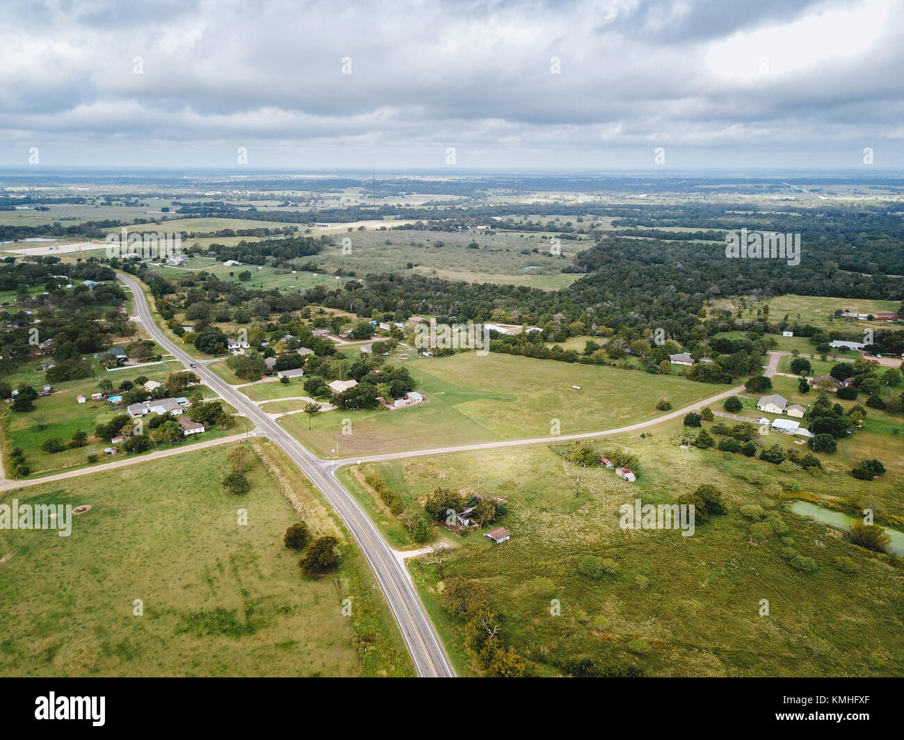 America farm town aerial hires stock photography and images Alamy