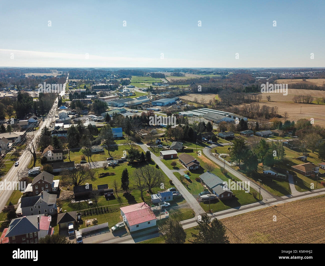 Downtown Shrewsbury, Pennsylvania on Main Street Stock Photo Alamy