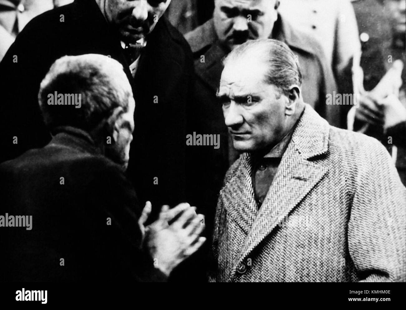 Ataturk-1930-amongpublic Stock Photo