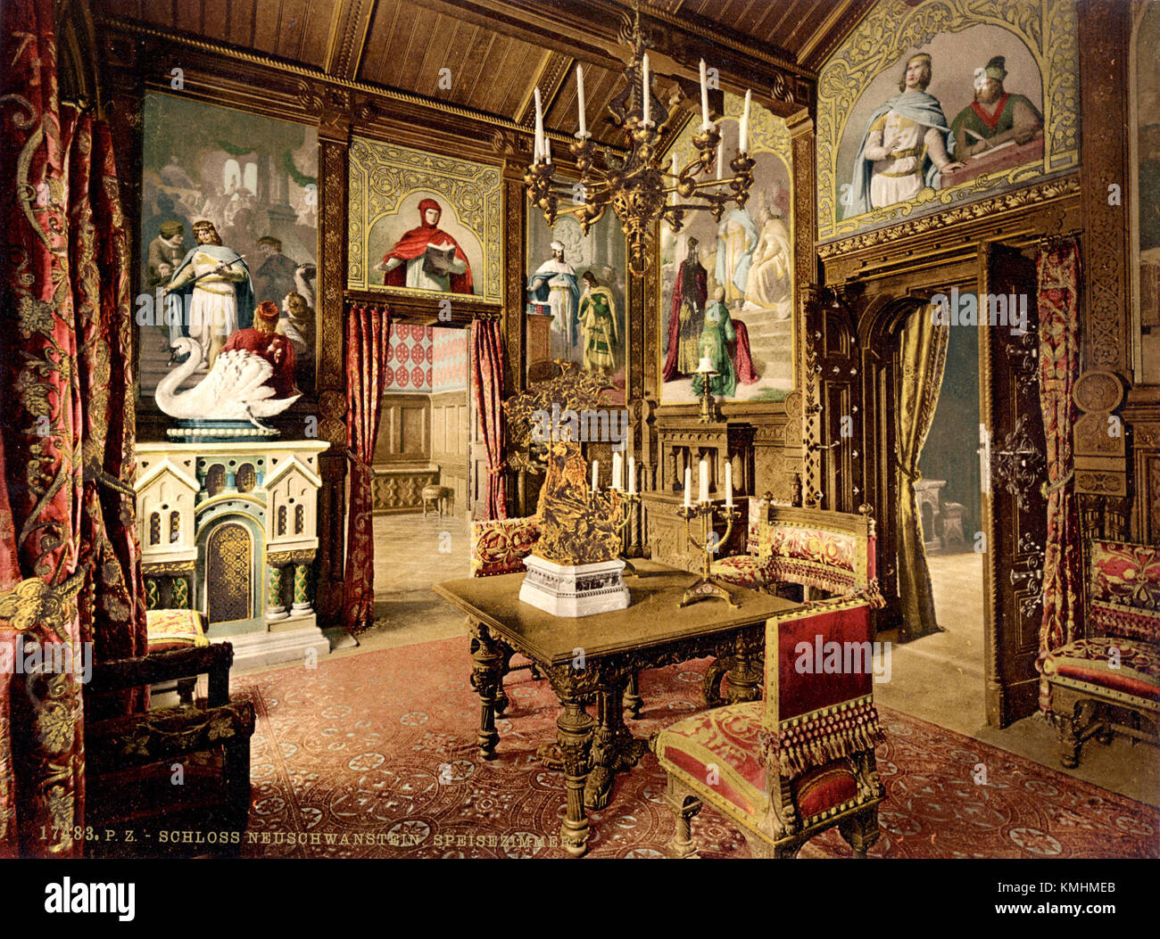 Neuschwanstein castle interior hi-res stock photography and images - Alamy
