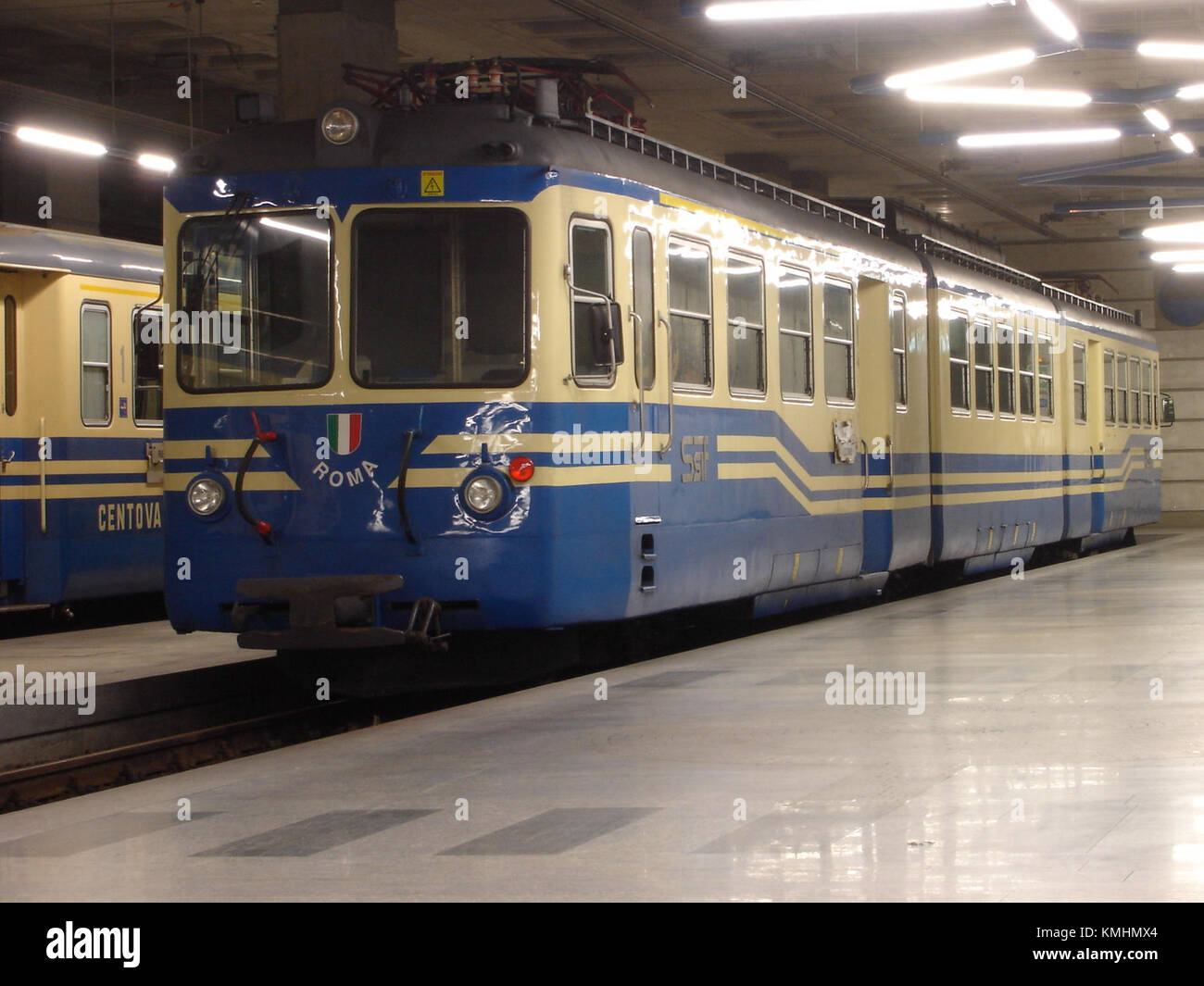 This is an image of the ABe 8/8 21 train, part of the Swiss railway ...