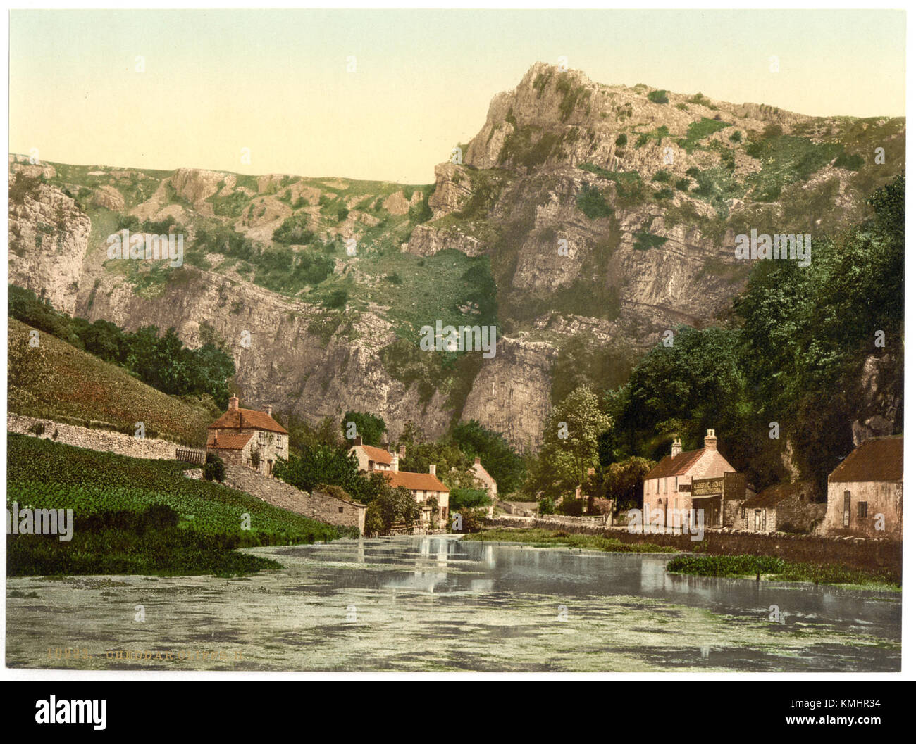 This image of Cheddar from the 1890s depicts the picturesque English ...