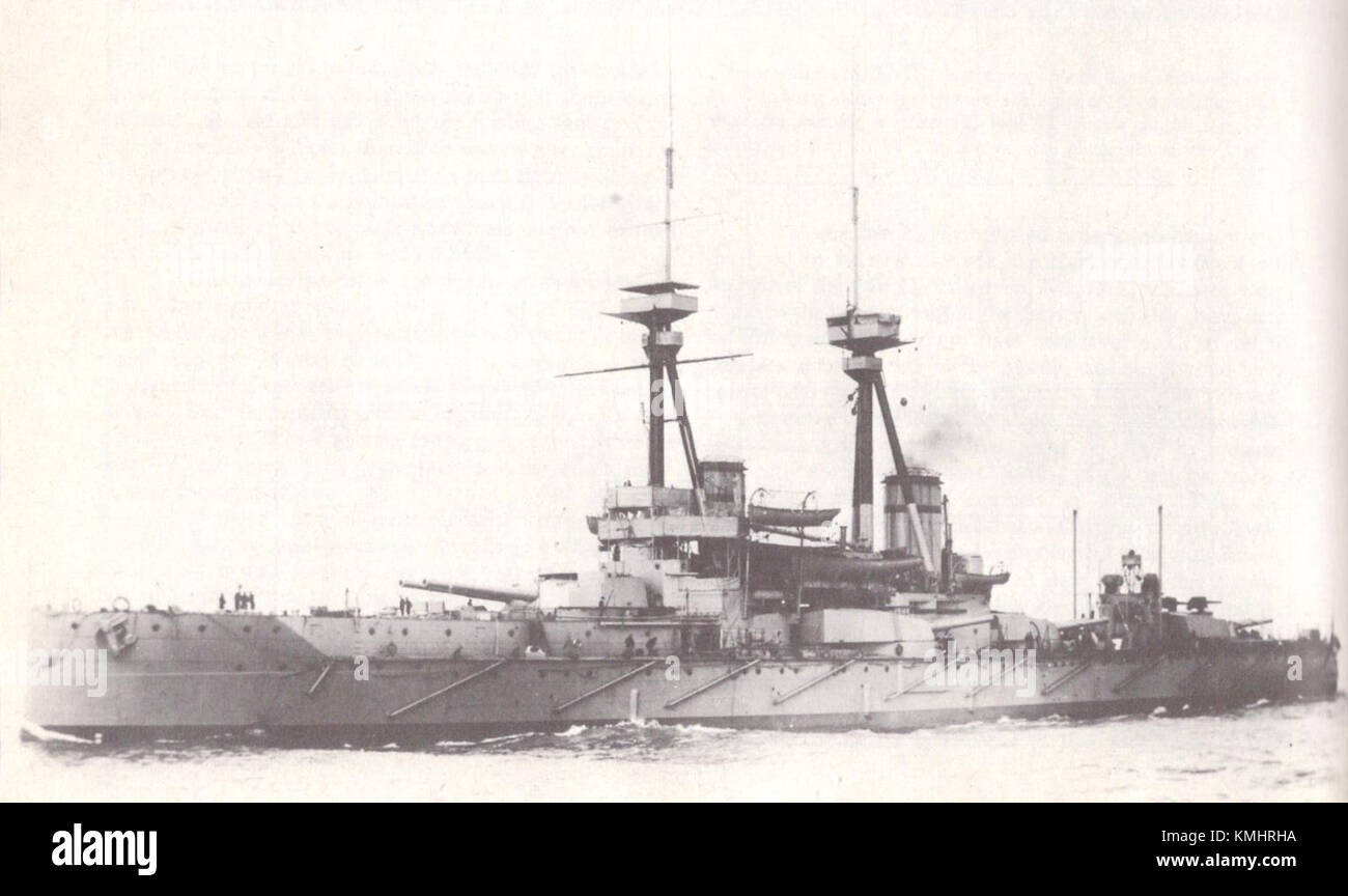 HMS Vanguard (1909) Stock Photo