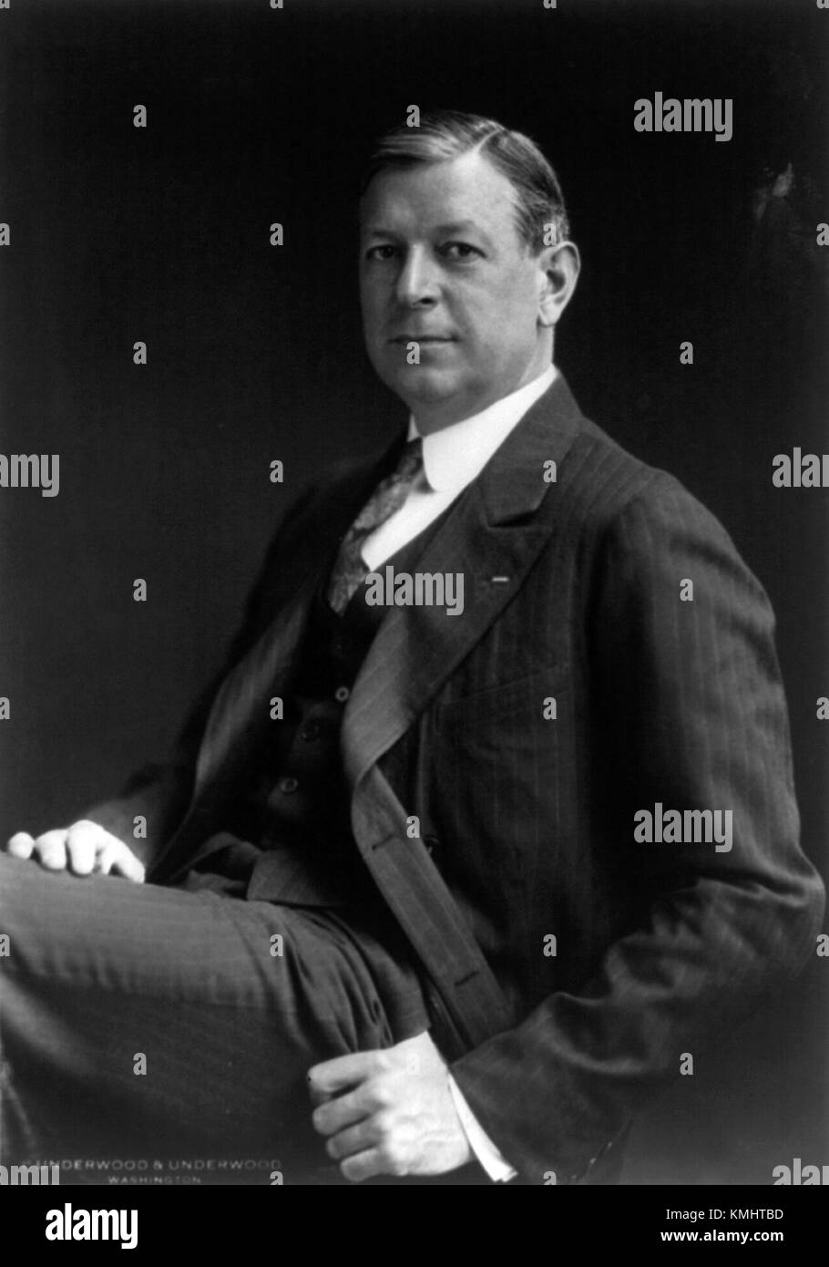 Portrait of Dwight F. Davis, founder of the Davis Cup and 49th U.S. Secretary of War. Stock Photo
