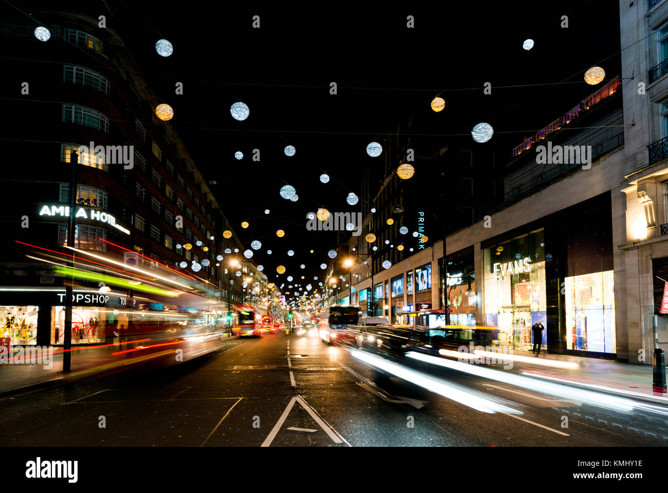 Oxford street christmas lights hires stock photography and images Alamy