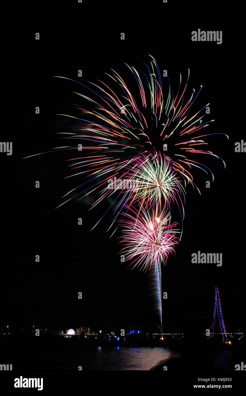 NYE Fireworks at Old Town, Alexandria Stock Photo Alamy