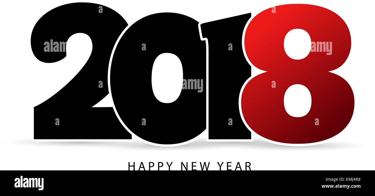Happy 2018 card Stock Vector Images - Alamy