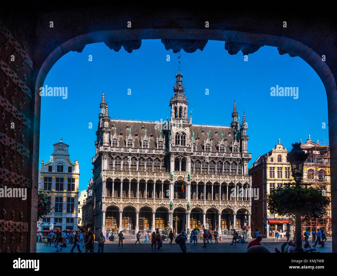 Belgium, Brussels, ''Maison du Roi'' on Grand-Place- Stock Photo