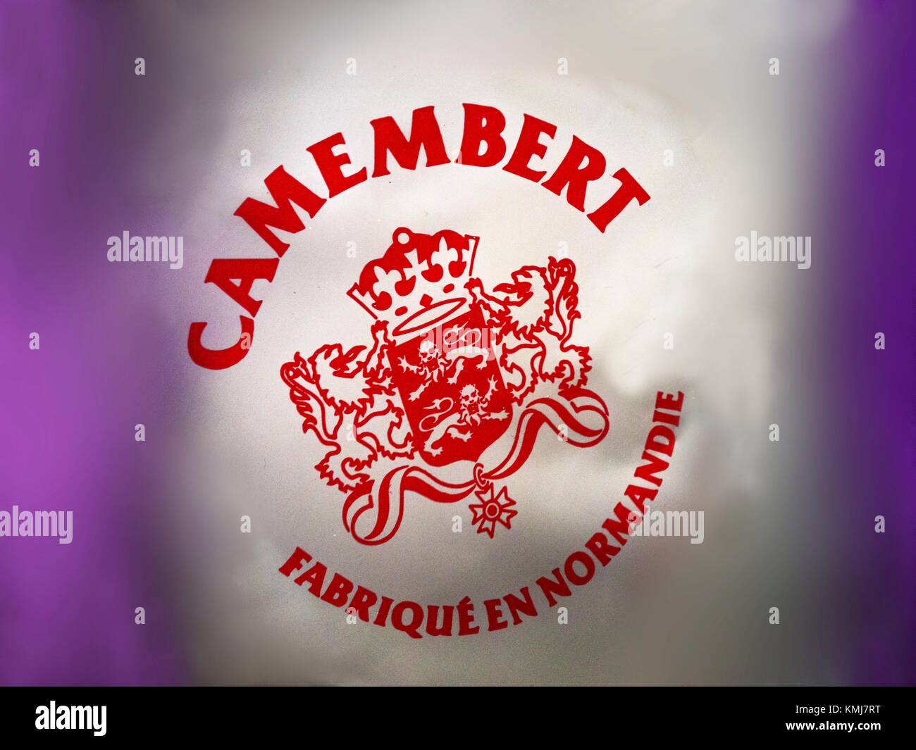 France. Food. 'Camembert' cheese from Normandy. Stock Photo
