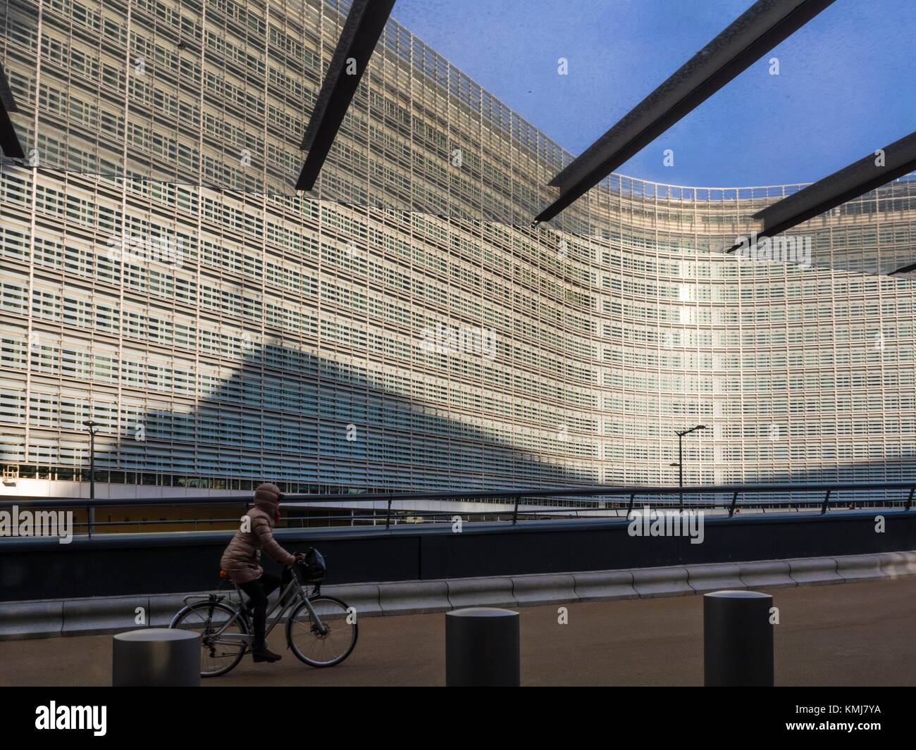 Belgium. Brussels. 'Berlaymont' European Comission building, Schumann´s area. Stock Photo