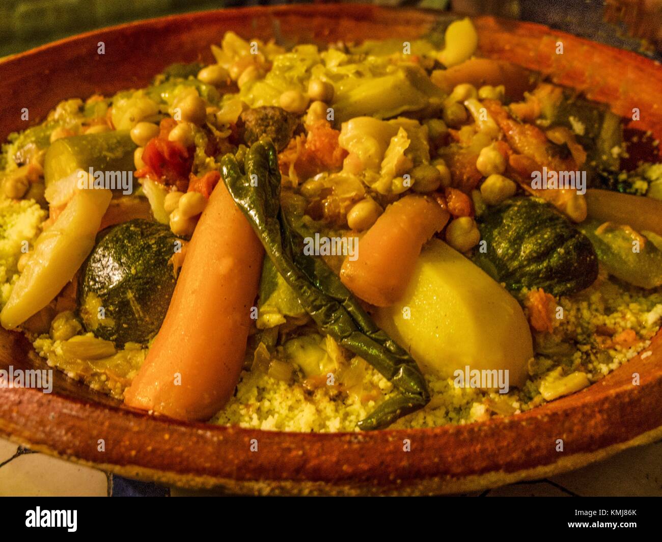 Morocco, Food, ''Couscous''. Stock Photo