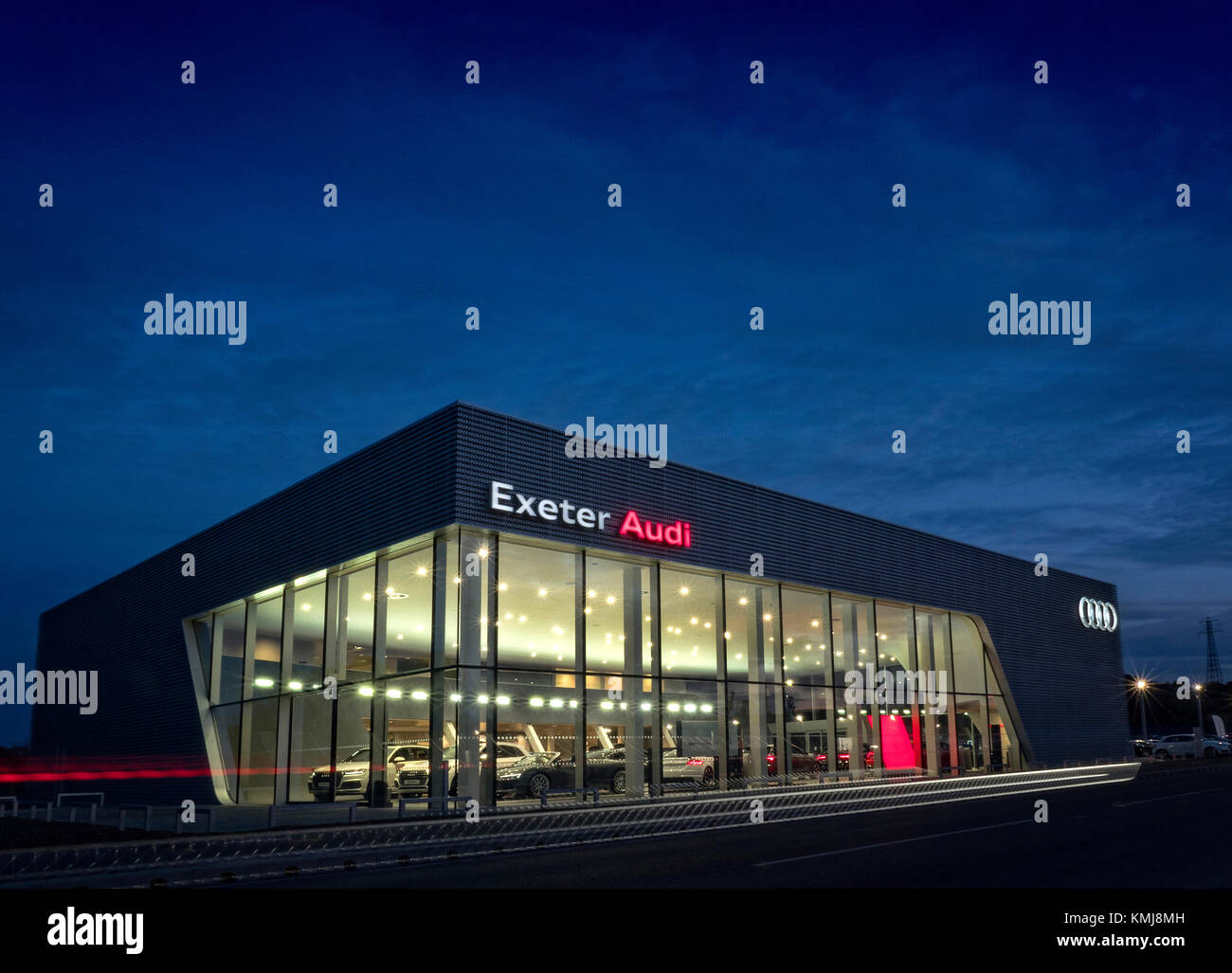 Audi Exeter dealership Stock Photo Alamy