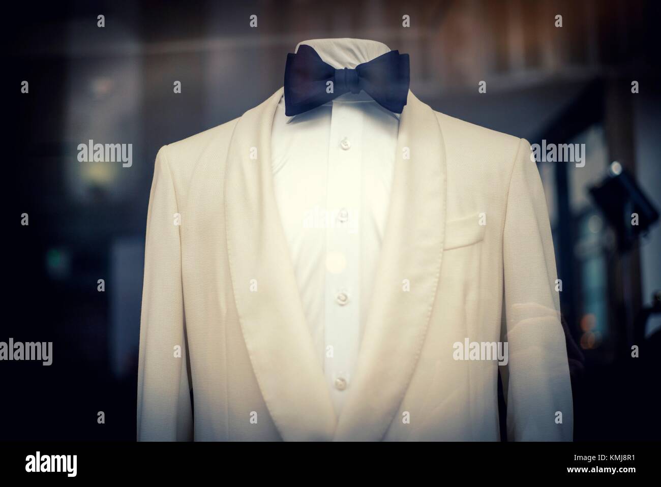 White tuxedo in shop window. London, England Stock Photo Alamy