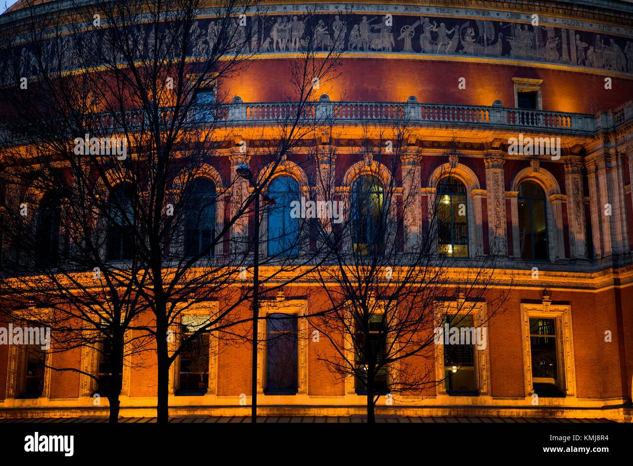 Royal Albert Hall facade, Kensington Gore, South Kensington, Londres UK Europa. Stock Photo