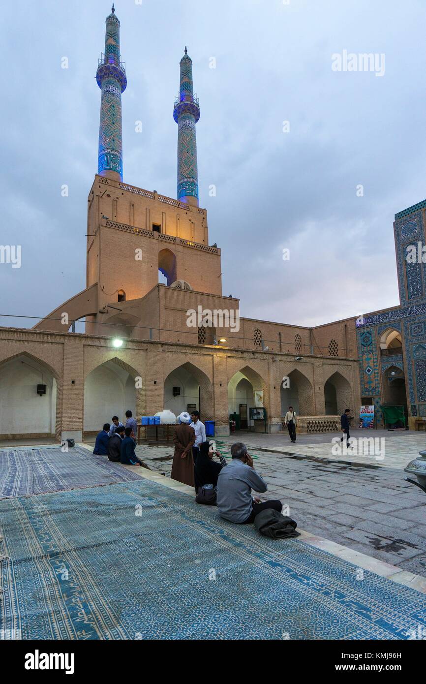 Blue Mosque. Yazd. Iran. Stock Photo