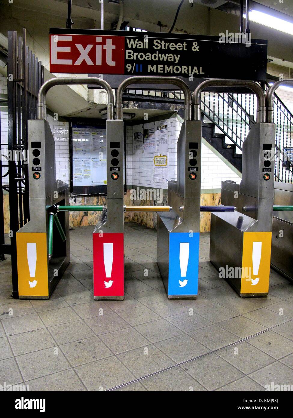 Subway station, New York City Stock Photo