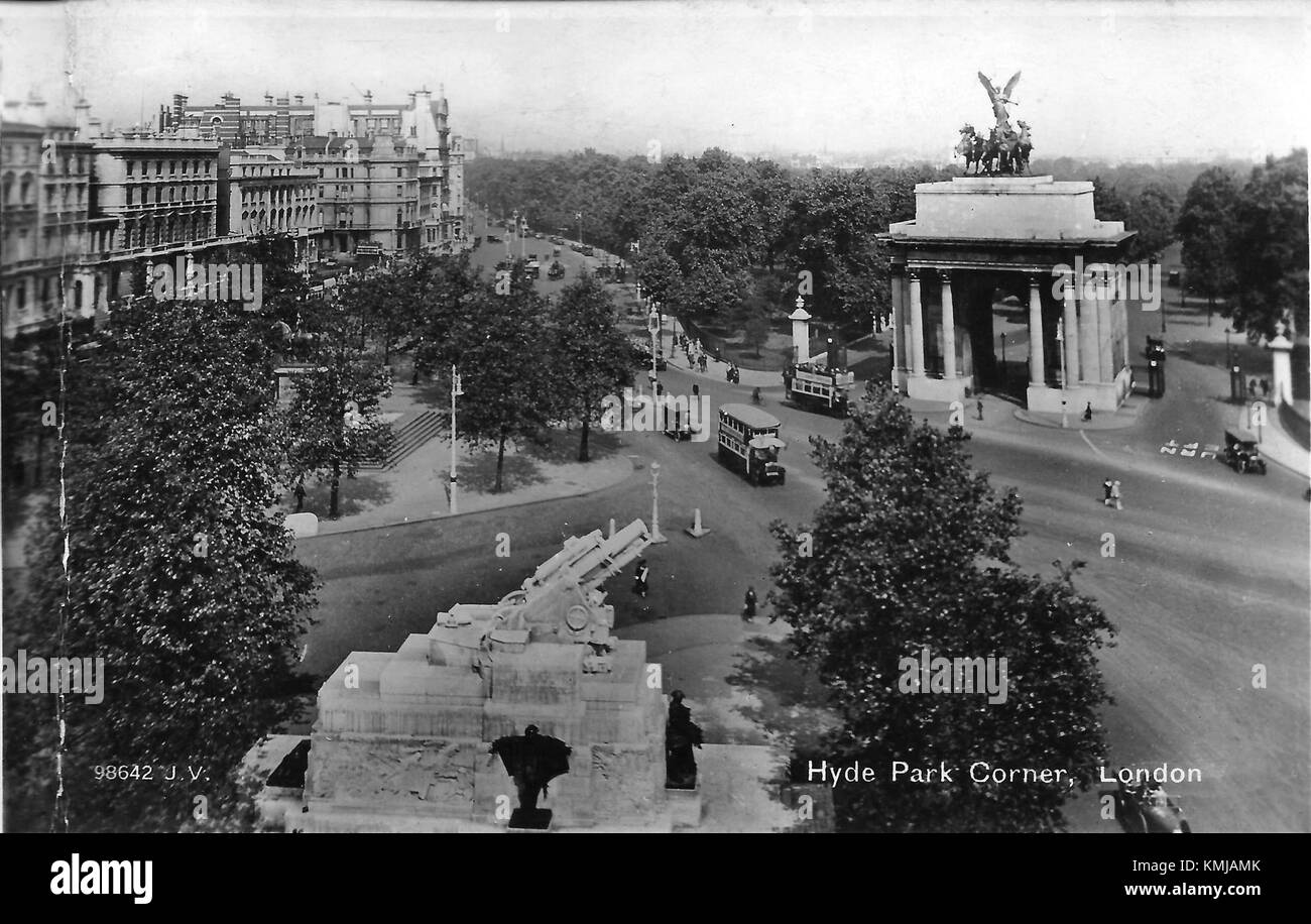 Hyde Park Corner 1933 Stock Photo Alamy