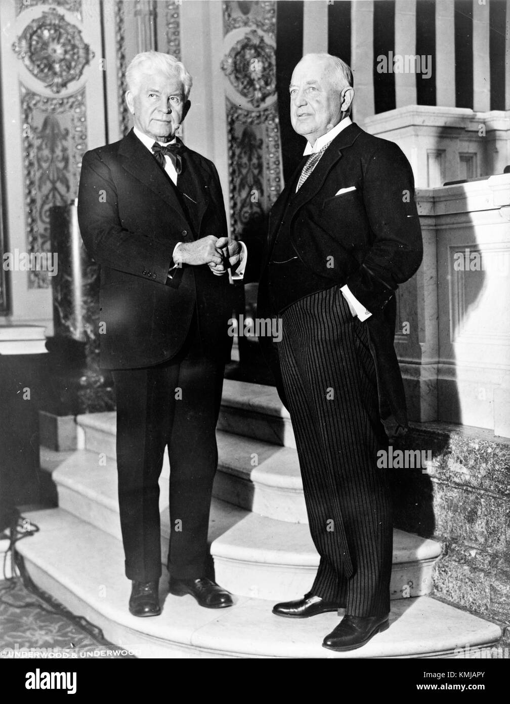 This historical photograph features Henry T. Rainey and Bertrand H ...