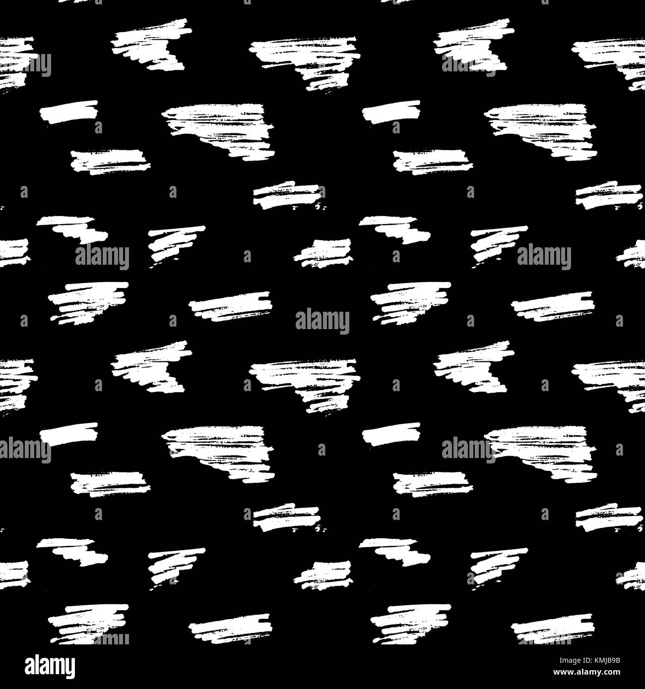 Hand drawn black brushed texture seamless pattern, vector illustration ...