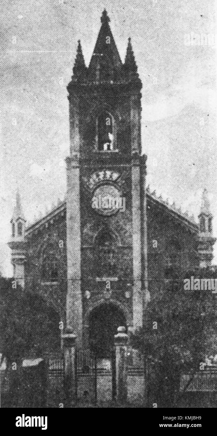 Immaculate Conception Cathedral of Taipei 002 in 1889 Stock Photo