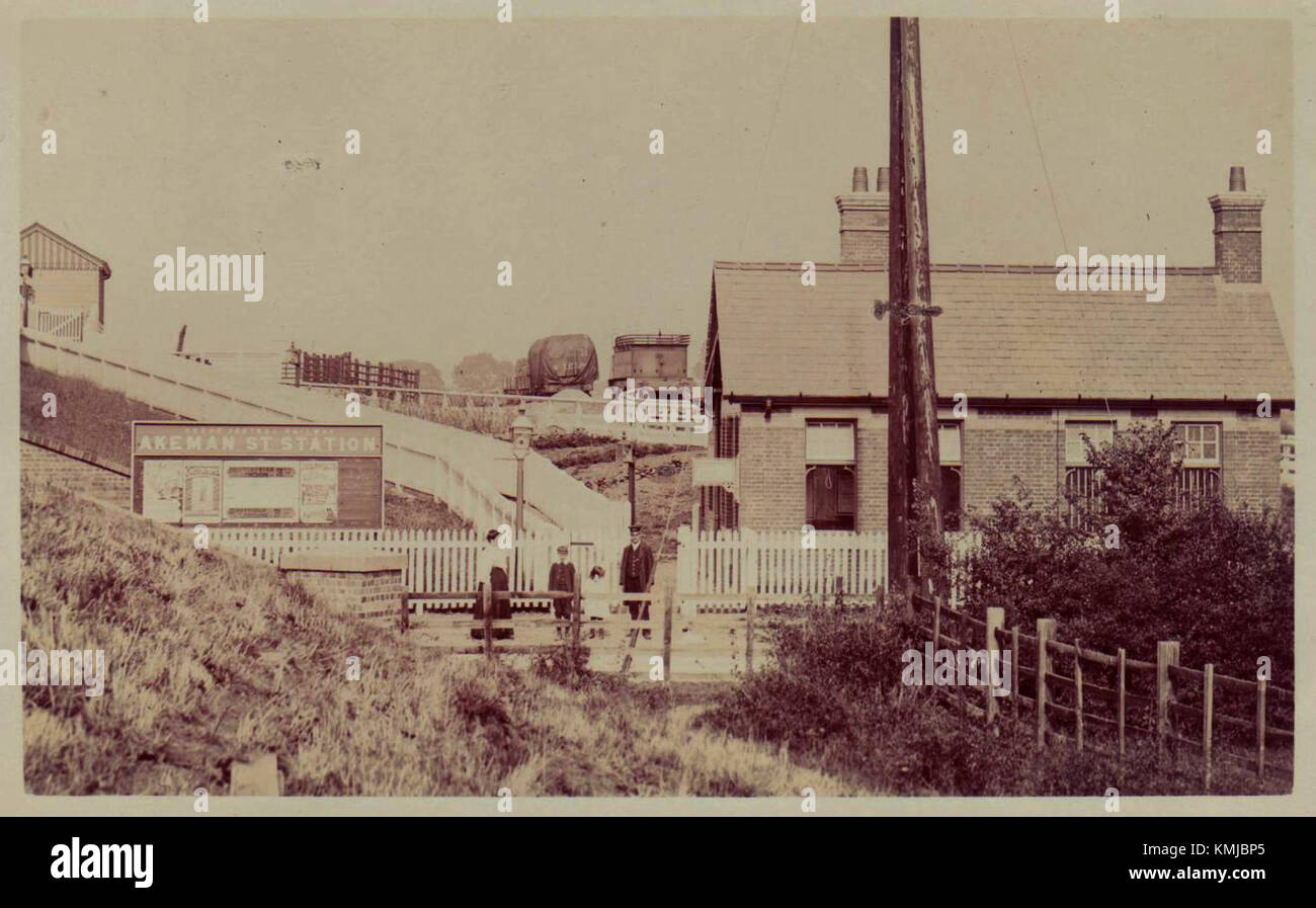 Akeman Street railway station Stock Photo Alamy