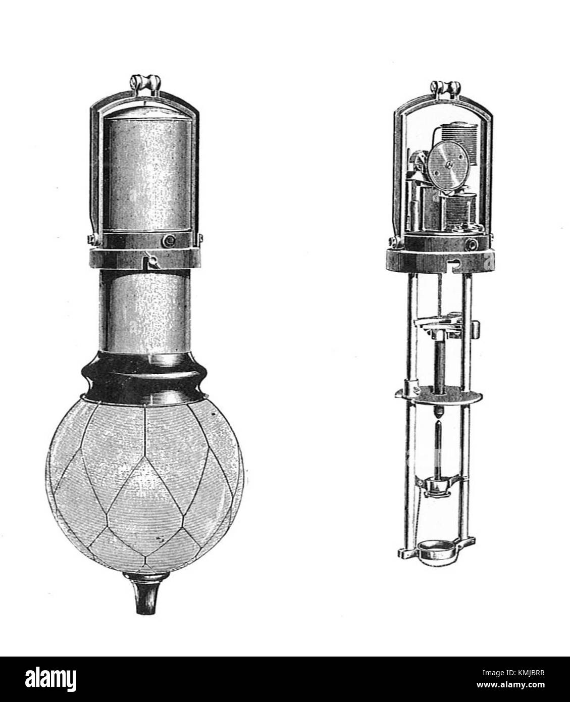Angold arc lamp, 1898 (Forty Years of Electrical Progress Stock Photo