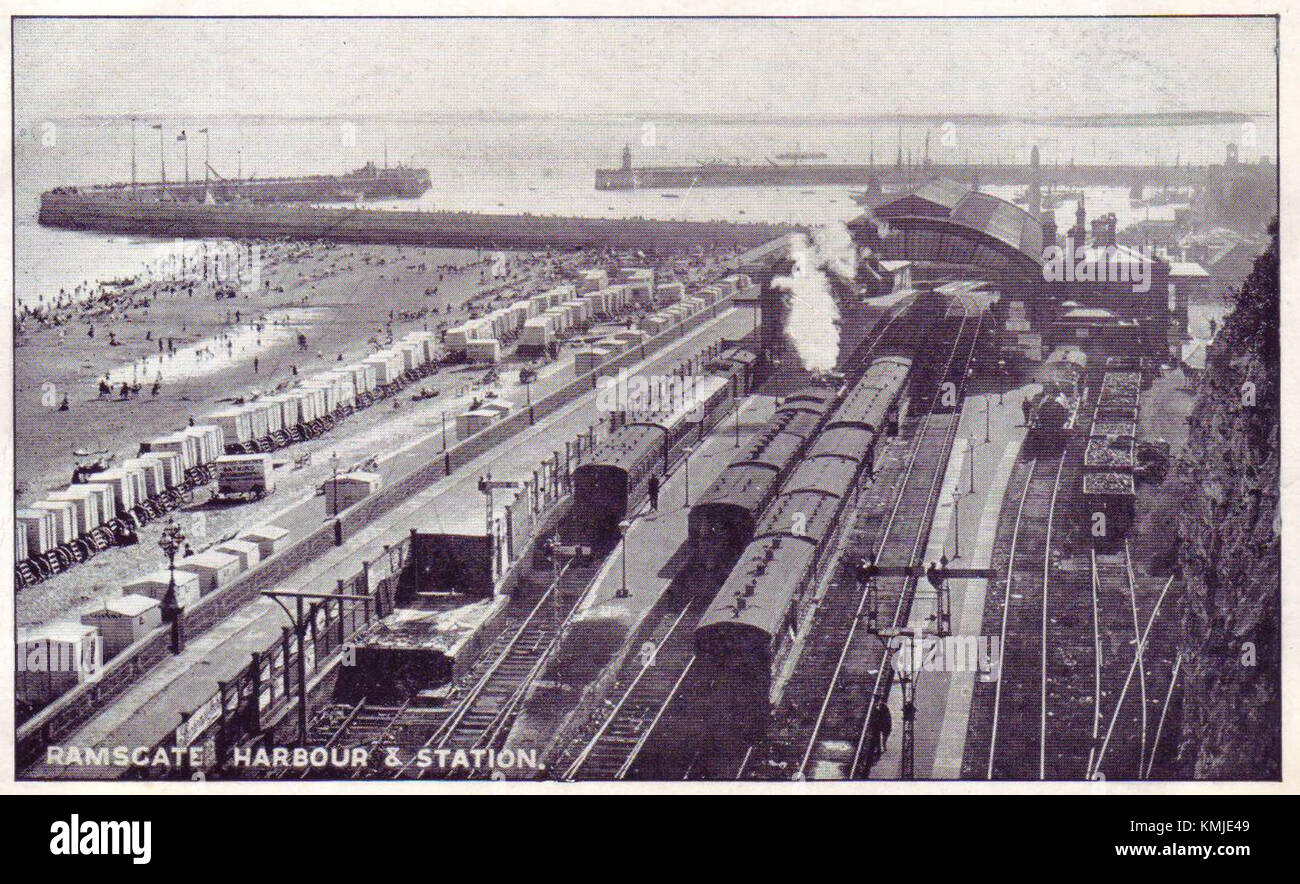 Ramsgate Harbour railway station Stock Photo Alamy