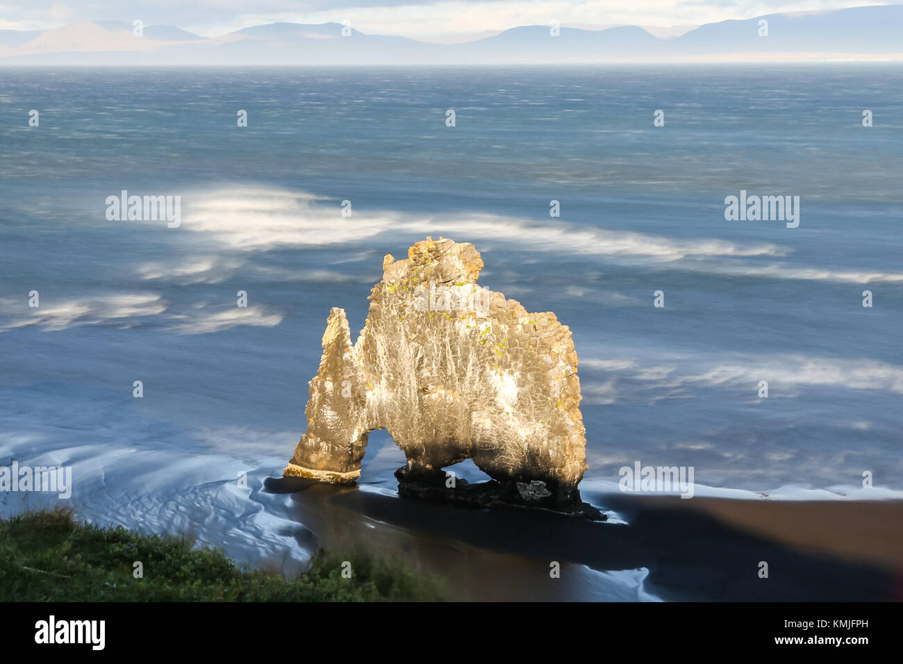 Square Rocks Iceland Hvitserkur Rock in Coast of North Iceland Stock Photo - Alamy