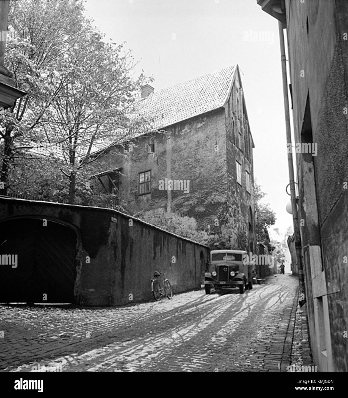 Historic merchant town Black and White Stock Photos & Images - Alamy